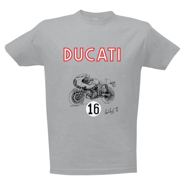 Tričko s potiskem Ducati PS (190g)