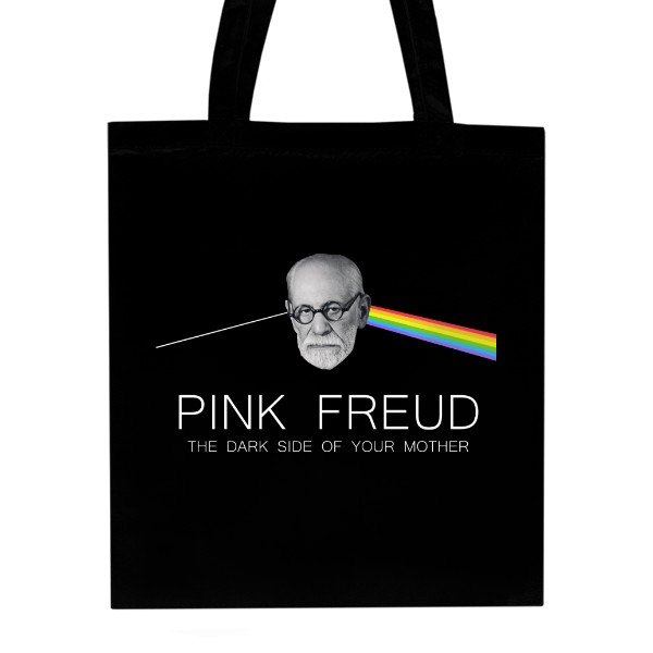 Taška z bio bavlny s potiskem Taška Pink Freud